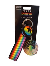 Disney Parks Pixar Pride Collection Rainbow Keychain Luxo Ball & Alien Charm NEW - $13.67