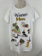 Relevant Womens One Size White Cotton Weiner Mom Night Shirt - $9.90