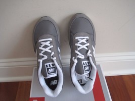 BNIB New Balance KL411GSY Jogger Junior Boys' Athletic Shoes, Grey/white, laces - $39.99