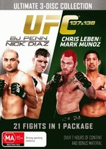 UFC 137/138 Penn vs Diaz / Leben vs Munoz DVD | Region 4 - $13.44