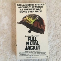 Full Metal Jacket  VHS  1991  Matthew Modine  R. Lee Ermey Stanley Kubrick - £7.08 GBP