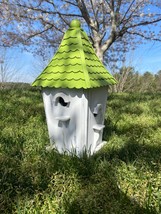 Wooden Bird Houses Outside Decorative Standing Birdhouse Spring for Yard... - $49.99