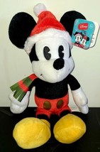 Retro Mickey Mouse Plush Disney Just Play 10&quot; 2021Christmas Holiday - $14.06