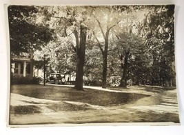 Vintage or Antique Photograph of Front Yard Automobile Car in Driveway &amp; House - £12.78 GBP
