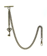 Albert Chain Pocket Watch Chain Bronze Fob Chain with Key Design Fob T B... - $231.05 MXN+