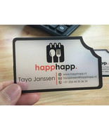 Customised 500 Pcs Plastic transparent pvc buisness Card one face print - $85.91 CAD