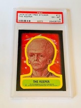 Star Trek Trading Card Sticker 1976 Topps PSA 6 The Keeper #12 Alien Brain head - $395.95