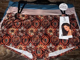 Daisy Fuentes Womens Boyshort Underwear Panties 3-Pair Polyester Bonded ~ M - £13.86 GBP