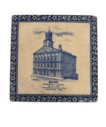 Vintage Wedgwood Etruria England Faneuil Hall Boston Transferware Tile J... - $34.20
