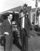 PRESIDENT JOHN F KENNEDY &amp; FRANK SINATRA 8X10 PHOTO PICTURE JFK - $4.94