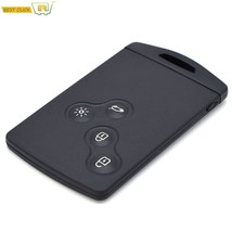 4 Button Smart Key Card Remote Key  Case Fob For  Laa Megane Clio 2 3 Sandero Tw - £34.77 GBP