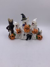 Halloween Light Up Ghost Pumpkin Black Cat Candle Decoration Battery Ope... - $17.59
