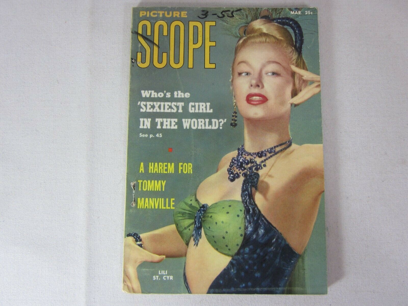 Primary image for Picture Scope Magazine March 1955 Lili St Cyr Joann Collins Pin-Up Vol 3 No 3