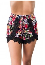 Floral lace shorts one size nwot new - $9.89