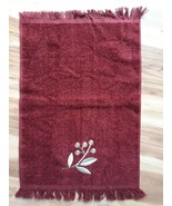 Avanti Madison Fingertip Towel 18&quot;x12&quot; 100% Cotton Brick Red ~ New! - £10.09 GBP