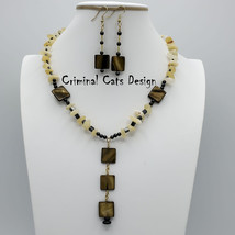 Necklace with Earrings Set "Zamonian Forest"