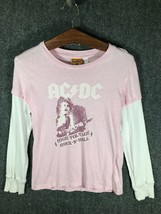 AC/DC T-Shirt by Rockware Pink Womens L Long Sleeve High Voltage Rock N ... - £9.59 GBP