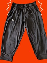 Under Armour Womens Black Heat Gear Fitted Capri Leggings Pants XS Polye... - $12.25