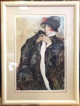 Lithograph Barbara A. Wood ‘Lady Simpson’ Vintage Signed Framed Ltd 726/875 - £1,868.76 GBP