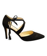 L.K. Bennett Loren Strappy Pumps Stiletto Heels Womens EU 39.5 Black Lea... - $1,675.12 MXN