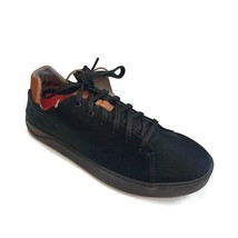 Olukai Lae&#39;ahi Li Mens Size 8.5 Casual Waxed Canvas Shoes Sneakers Black - $117.04