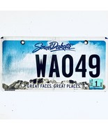 2019 United States South Dakota Great Faces Passenger License Plate WA049 - £14.51 GBP