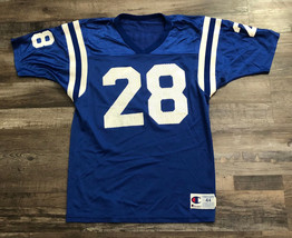 VTG Champion Marshall Faulk Indianapolis Colts Jersey Sz 44 XL NFL Footb... - $37.19