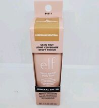 e.l.f. Halo Glow Skin Tint 8 Medium Neutral SPF 50 Light Coverage 1oz/30ml image 2