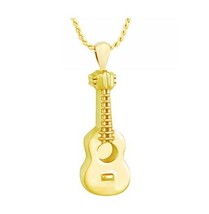 Acoustic Guitar 10KT Gold Cremation Jewelry Urn - £452.20 GBP