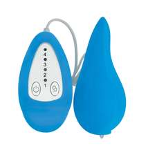 Groove Smooth Silicone Remote Vibe- Blue - £24.62 GBP