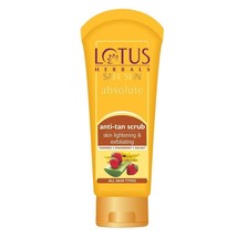 Lotus Herbals Seguro Sun Absoluto Anti Bronceado Scrub 100 G Cara Piel Cuerpo - £15.61 GBP
