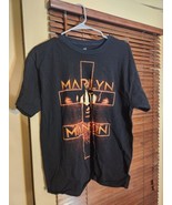 Marilyn Manson Large shirt double cross lrg goth satan metal death vinta... - $23.21