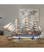 Large Assembled Sailboat Model Of Amerigo Vespucci Wooden Boat Ornament - £213.98 GBP+