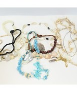 Seashell Necklace Lot of 7 and Set of Necklaces with Pierced Earrings - $25.44 CAD