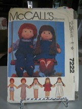 McCall&#39;s 7222 Girl &amp; Boy Doll with Clothes Pattern - 22&quot; Tall Doll - £12.41 GBP