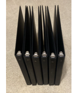 6 lot .5 inch Binder Bundle, D Rings, Black (1/2 Inch) - used - $27.27 CAD