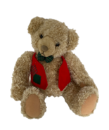 Hallmark Tyler Teddy Bear Toy Stuffed Animal 1995 Red Vest Bow Tie Chris... - £12.78 GBP