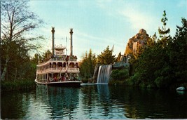Vtg Postcard Disneyland, Mark Twain, Rivers of America, The Magic Kingdom - £5.34 GBP