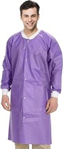 Disposable Lab Coats - Pack of 50 Purple Adult Lab Coats Medium - £89.87 GBP