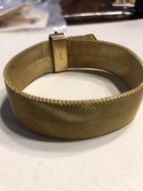 Vintage Brass  Bracelet Wide statement piece Made in Japan - £11.63 GBP