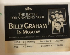 Billy Graham Special Vintage Tv Guide Print Ad In Moscow  TPA25 - £4.45 GBP