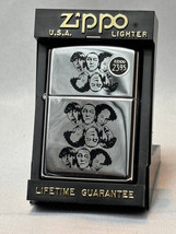 1996 Zippo Lighter Three Stooges High Polish Chrome Sticker Sealed W/ Case - $39.55