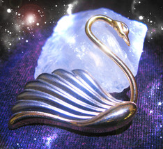 HAUNTED SWAN PIN YOU WILL REMAIN FOREVER BEAUTIFUL HIGHEST COLLECTION MA... - £221.99 GBP