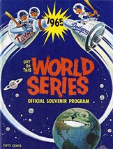 1965 Vintage  World Series Program On 12X8IN Metal Sign Poster Art - $24.74