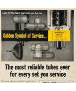 1960 Motorola Golden Tubes Advertisement Vintage TV Radio Electronics DW... - €17,11 EUR