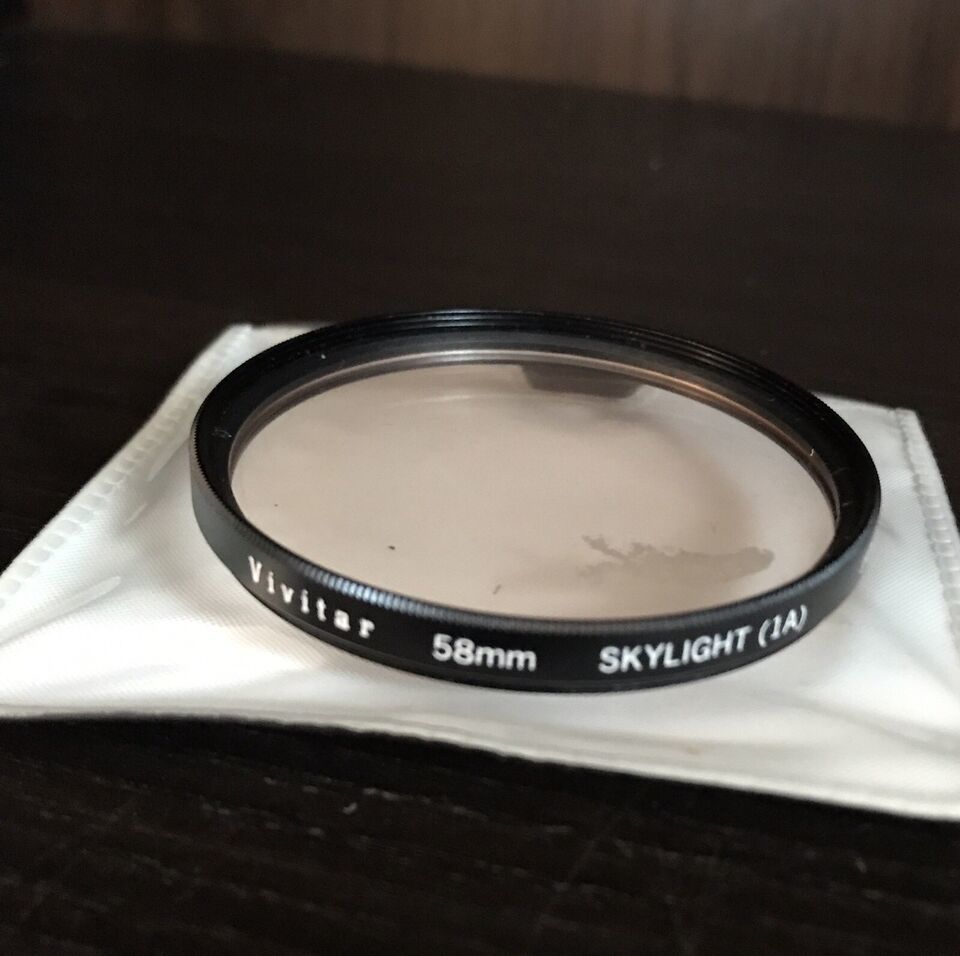 Vivitar 58mm Skylight [1A] Camera Filter With Soft Plastic Case - £4.87 GBP
