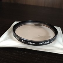 Vivitar 58mm Skylight [1A] Camera Filter With Soft Plastic Case - $5.90