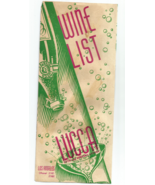 1940&#39;s VINTAGE (NOT REPRO) LUCCA, 5th &amp; WESTERN, LA, CA WINE LIST-SEE PR... - £18.21 GBP