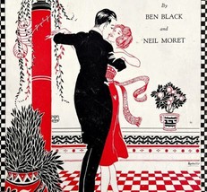 Trip Along 1923 Sheet Music Piano Ben Black Neil Moret Dancing Couple DWFF3 - £23.48 GBP