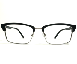 Robert Mitchel XL Eyeglasses Frames RMXL 20215 BLACK-SILVER Matte 57-19-150 - £62.01 GBP